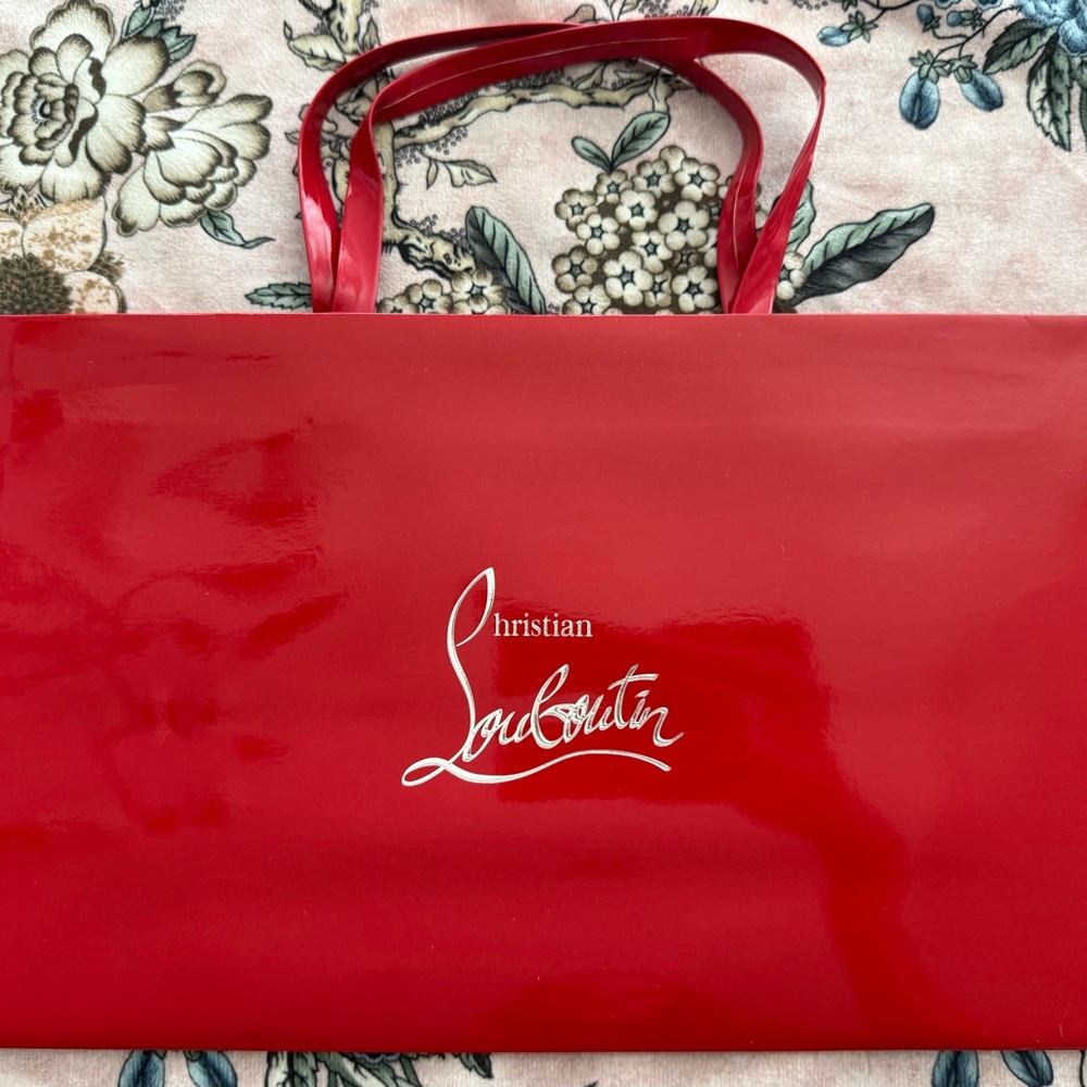 Christian Louboutin Patent Red Shopper Tote VIP GWP